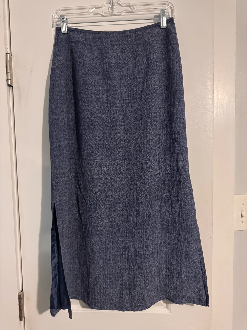 J. Jill Women's Blue Silk Midi Skirt Size 2P